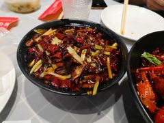 爆炒麻辣鸡血-华仔龙虾(永乐路总店)