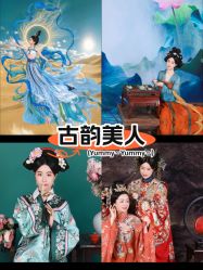 -后宫·古装汉服京剧儿童亲子全家福摄影