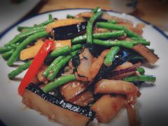 紫苏豆角炒茄子-花溪雨·森林餐厅(石基店)