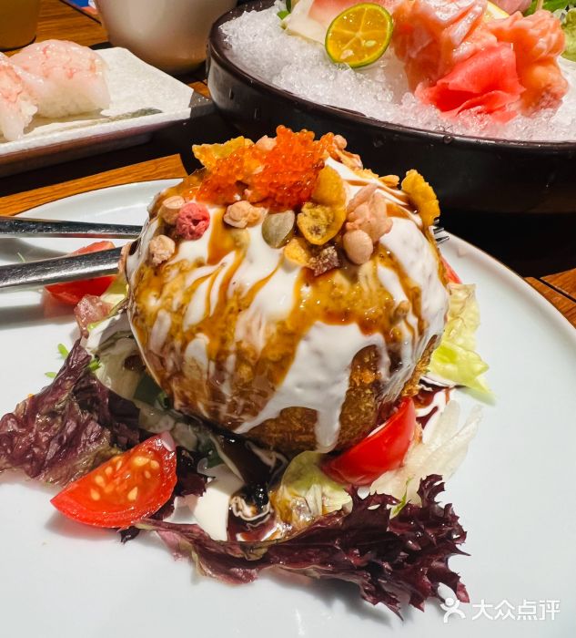 花火-HANABI(莲花国际广场店)温泉蛋暴浆土豆泥图片
