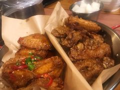炸鸡翅一半一半-富乐满韩国正宗炸鸡韩国料理(虹泉路店)