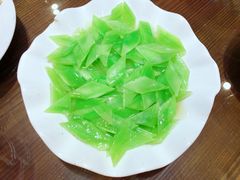 清炒莴笋-丽泽山庄·生态怀柔菜·虹鳟鱼(红螺寺店)
