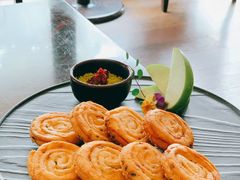 鹅肝葱油饼-九里云松·天香餐厅