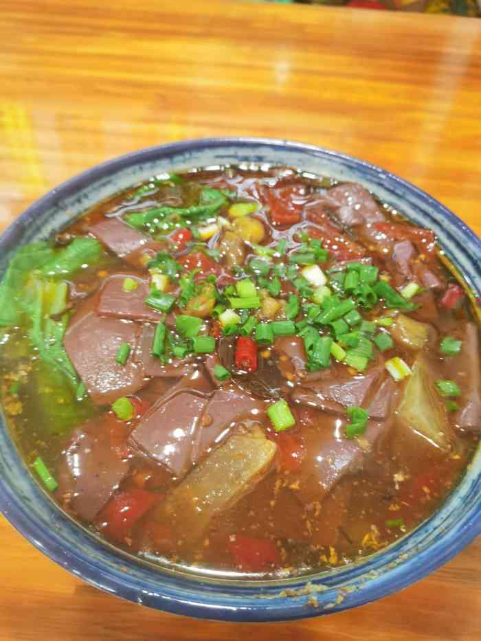 白市泡椒鸭血面(开州店)-"在店里吃了一次 又叫了几次外卖.算是目.