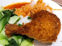 鸡腿饭-北大家园食堂