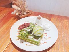 紅豆抹茶窩夫-Aroma Dessert Cafe(佑强楼店)