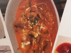 煮鸡肉配蒜香面包-BomBa意大利餐厅