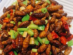 爆炒蚕蛹-燕青小馆(东园大厦店)