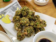 农家炸茼蒿丸子-悠斋餐厅海鲜家常菜(火车站店)