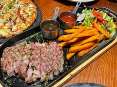 澳洲谷饲黑安格斯西冷牛排-澳骄 Aussie Kitchen·手工披萨·西餐(国大店)