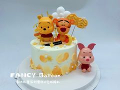 -卡比儿童蛋糕·心意定制·低脂零卡糖动物奶油FancyBALLOON(滨海店)