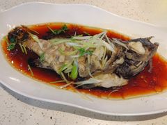 清蒸石斑鱼-巧克力渔家.小船海鲜胶东菜(万平口店)