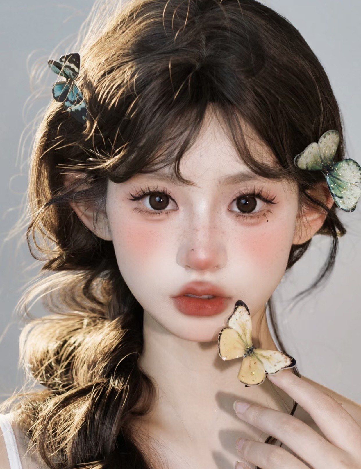 蝴蝶精灵女孩妆容