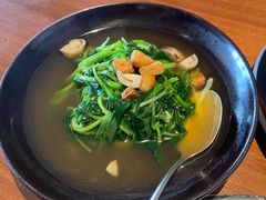 上汤鸡毛菜-王府井文华东方酒店-紫膳餐厅