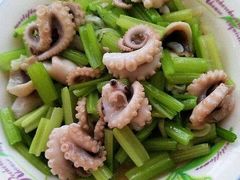 青椒炒八带-宾朋海鲜美食特色餐厅·纯手工鲅鱼水饺(兴海路店)