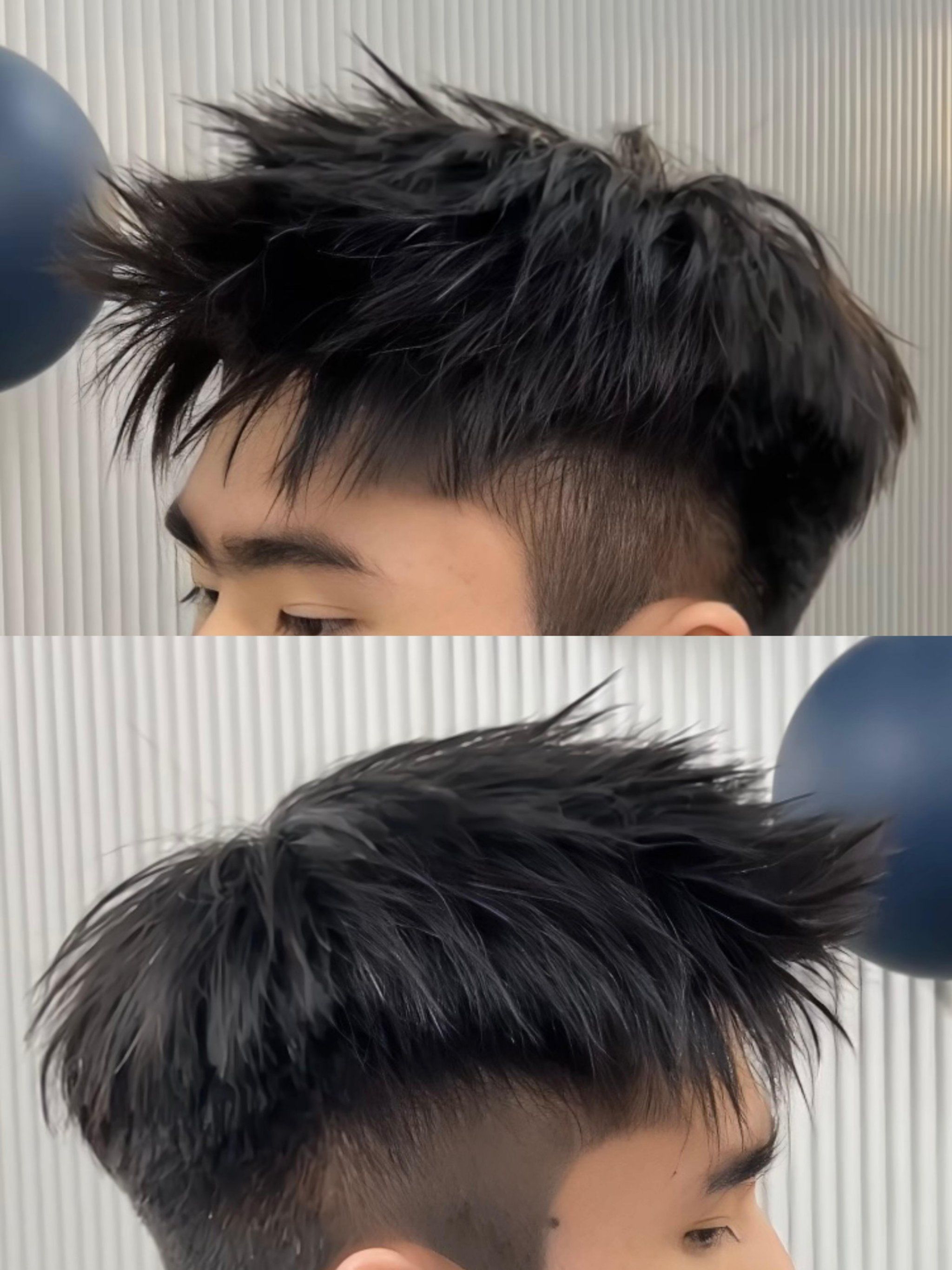 n试试新潮的前刺发型,打破平淡无奇的
男士发型往往以简单千练为主