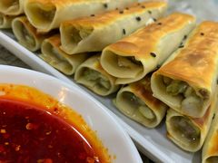 韭黄牛肉锅贴-雅沛轩锅贴八宝粥(回民街店)