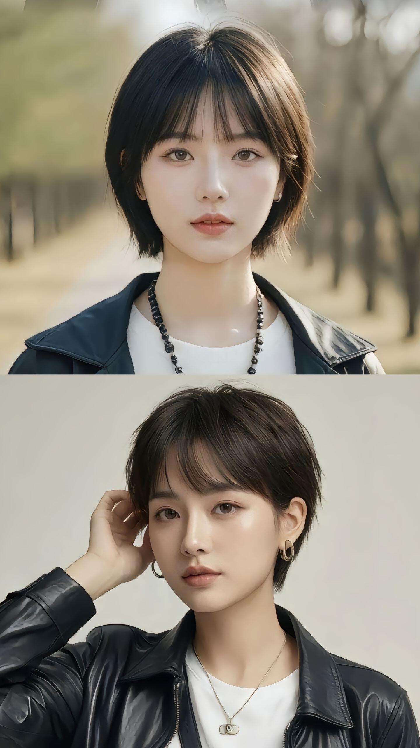 看韩女短发潮流