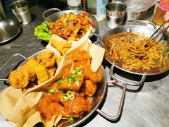 炸鸡一半一半-富乐满韩国正宗炸鸡韩国料理(虹泉路店)