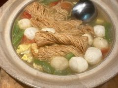 丝瓜鱼丸炖馓子-永安鱼庄·镇江菜(东吴路店)