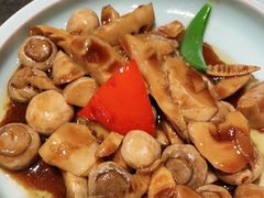 鲜口蘑烧芦笋-北平盛世·新京菜·北京烤鸭(劲松·双井店)