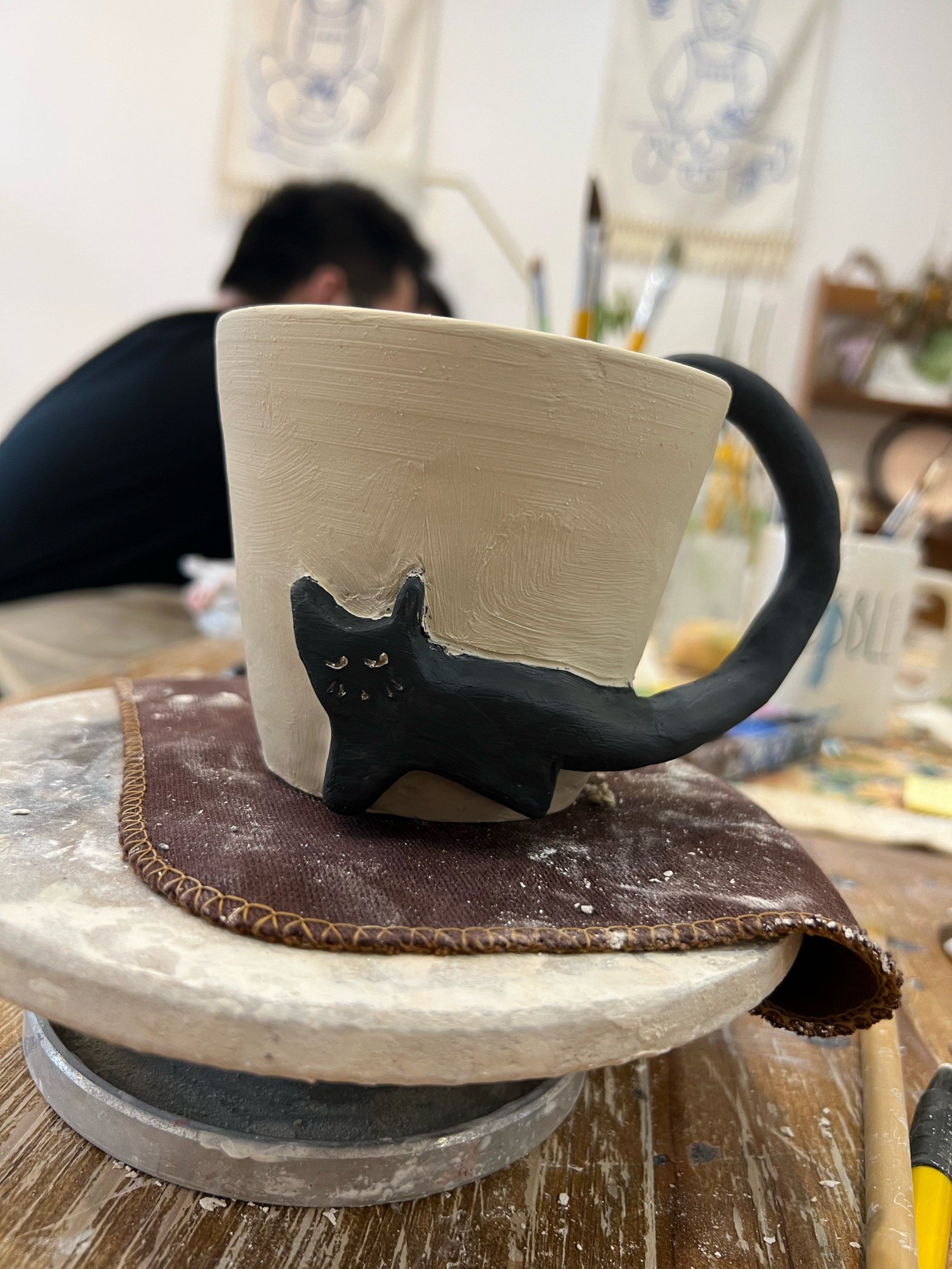手工陶瓷杯diy