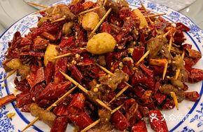 Skewered Pork Stir-Fry