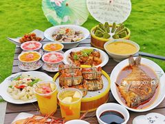 -七的湖·晚芳亭·阳澄湖农家菜·大闸蟹(莲花岛店)