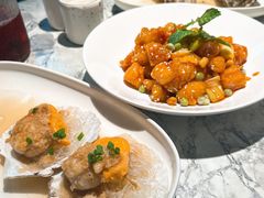 宫保鳕鱼丁-悦海·家宴·冰花皮皮虾大锅贴(宝龙店)