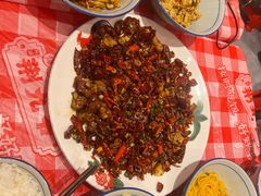 蟹黄咸蛋土豆丝-荆九爷爆炒桥头三嫩(夫子庙店)
