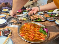 -明洞阿姨·韩式酱蟹烤肉·创意料理(三元桥店)