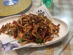 干煸茶树菇-百味地锅鸡(财校分店)