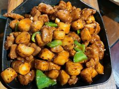 -东来菜馆•手抓海鲜家常菜•海鲜锅贴(鸽子窝店)