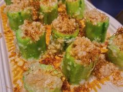蒜蓉瑶柱蒸丝瓜-有璟阁港式餐厅(国贸商城店)