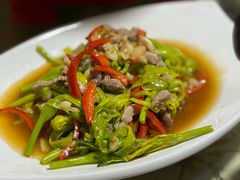 炒黄花菜-赋石水库船头鱼红房子饭店