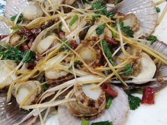 油泼扇贝-富临港·蒸汽海鲜·手抓海鲜·炒菜(栈桥店)