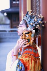 -后宫·古装汉服京剧儿童亲子全家福摄影