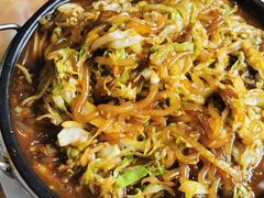 铁板包菜炒粉条-李连贵熏肉大饼(天通苑店)