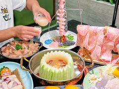 -得意咚瓜·顺德鱼生·冬瓜盅火锅