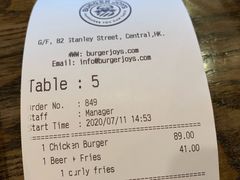 -Burger Joys Central(中环士丹利街店)