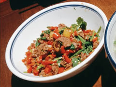 小炒黄牛肉-乡里人家家常菜馆(营盘路店)