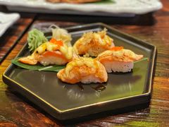 火炙三文鱼寿司四味-鸟鹏烧鸟居酒屋(熙龙湾店)