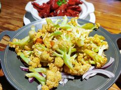 干锅菜花-悠味天老妈疙瘩汤(万达店)
