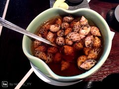古越陈酿煮花螺-杭州西子湖四季酒店·金沙厅
