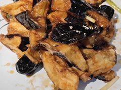 风味茄子-华盛园卷子王农家菜水库鱼
