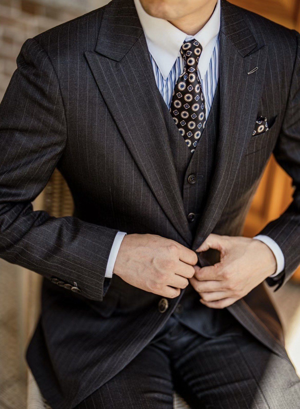 英式西装三件套