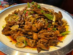 胶东文蛤炒鸡-渔民船说·北塘海鲜·天津菜·海肠捞饭(北塘古镇店)
