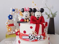 -卡比儿童蛋糕·心意定制·低脂零卡糖动物奶油FancyBALLOON(滨海店)