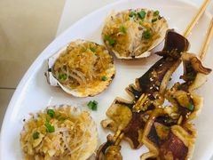 粉丝蒸扇贝-覃记海鲜美食餐厅