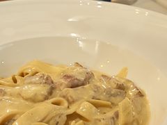培根蛋汁奶油直身宽意面-BONAZZA 意大利餐厅